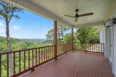 This exquisite custom home features breathtaking views of miles on Holiday Island Golf Course in Arkansas - for sale on GolfHomes.com, golf home, golf lot