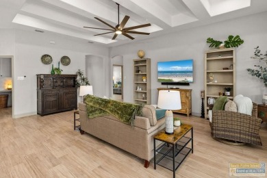 This stunning 3BR/2BA home offers a 2-car garage + a golf cart on South Padre Island Golf Club in Texas - for sale on GolfHomes.com, golf home, golf lot