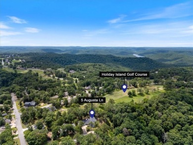 This exquisite custom home features breathtaking views of miles on Holiday Island Golf Course in Arkansas - for sale on GolfHomes.com, golf home, golf lot