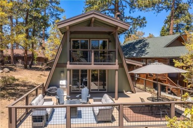 Nestled on a serene street in Moonridge, this charming Big Bear on Big Bear Mountain Ski and Golf Resort in California - for sale on GolfHomes.com, golf home, golf lot