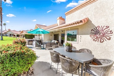 Stunning Oasis Country Club Residence: Inviting entrance and on Oasis Country Club in California - for sale on GolfHomes.com, golf home, golf lot