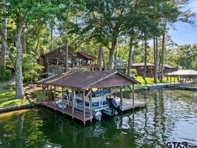 Enjoy breathtaking lake views from nearly every room in this on Hide-A-Way Lake Golf Course in Texas - for sale on GolfHomes.com, golf home, golf lot