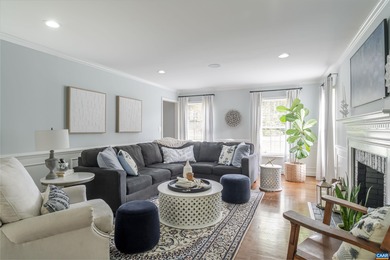 Stately Brick Home nestled on half an acre bordering acres of on Glenmore Country Club in Virginia - for sale on GolfHomes.com, golf home, golf lot