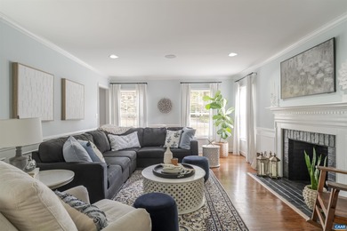 Stately Brick Home nestled on half an acre bordering acres of on Glenmore Country Club in Virginia - for sale on GolfHomes.com, golf home, golf lot