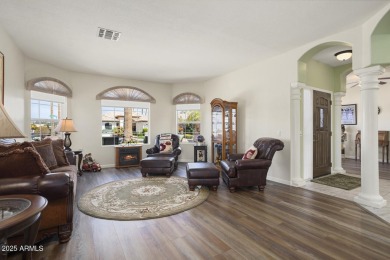 Located on a PRIVATE corner lot offering an ''OASIS  setting'' on Tuscany Falls At Pebble Creek in Arizona - for sale on GolfHomes.com, golf home, golf lot