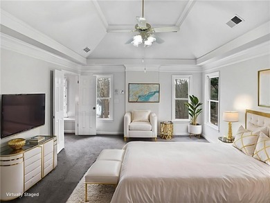 Welcome home to this charming 4-bedroom, 3.5-bath residence on Trophy Club of Apalachee in Georgia - for sale on GolfHomes.com, golf home, golf lot