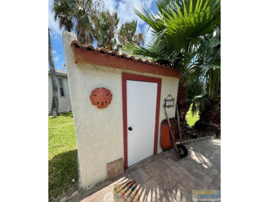 Cute and nicely updated park model featuring large full length on Long Island Golf Course in Texas - for sale on GolfHomes.com, golf home, golf lot