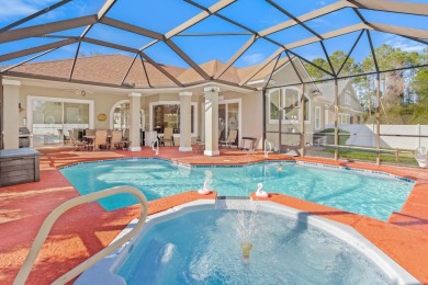 Enjoy Summer Evenings On The Enormous Screened Lanai With Heated on Royal St. Augustine Golf and Country Club in Florida - for sale on GolfHomes.com, golf home, golf lot