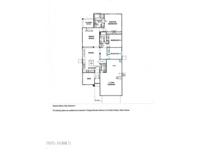 This wonderful single-story residence offers 3 spacious bedrooms on The Golf Club At Johnson Ranch in Arizona - for sale on GolfHomes.com, golf home, golf lot