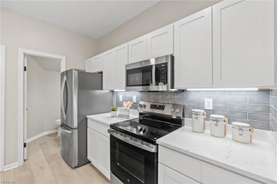 Beautifully renovated in 2025, This 2-level condo w/ stunning on Kempsville Greens Municipal Golf Course in Virginia - for sale on GolfHomes.com, golf home, golf lot