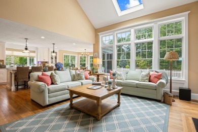 A tasteful and elegant home with inviting front porch is tucked on The Captains Golf Courses  in Massachusetts - for sale on GolfHomes.com, golf home, golf lot