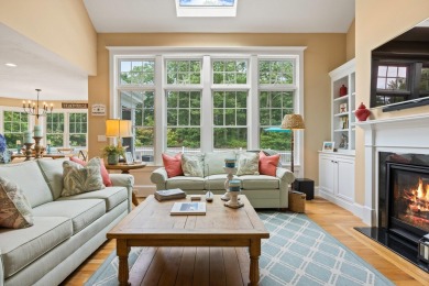 A tasteful and elegant home with inviting front porch is tucked on The Captains Golf Courses  in Massachusetts - for sale on GolfHomes.com, golf home, golf lot