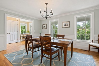 A tasteful and elegant home with inviting front porch is tucked on The Captains Golf Courses  in Massachusetts - for sale on GolfHomes.com, golf home, golf lot