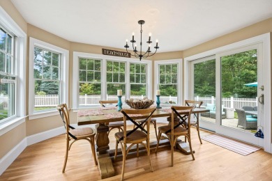 A tasteful and elegant home with inviting front porch is tucked on The Captains Golf Courses  in Massachusetts - for sale on GolfHomes.com, golf home, golf lot