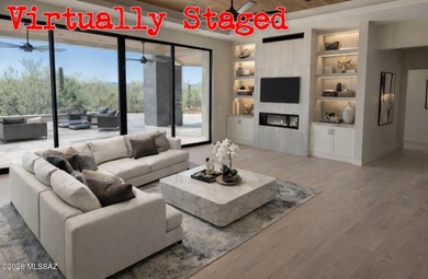 Recently completed new construction overlooking the 17th green on The Gallery Golf Club in Arizona - for sale on GolfHomes.com, golf home, golf lot