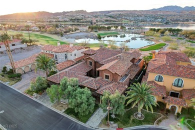 Embrace this thoughtfully designed 7,186 sq foot Italian Villa on South Shore At Lake Las Vegas in Nevada - for sale on GolfHomes.com, golf home, golf lot