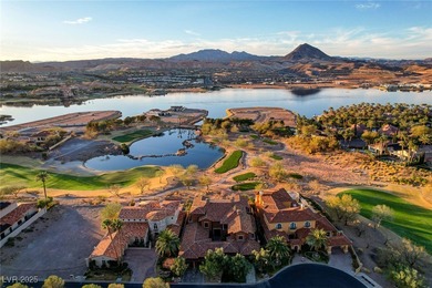 Embrace this thoughtfully designed 7,186 sq foot Italian Villa on South Shore At Lake Las Vegas in Nevada - for sale on GolfHomes.com, golf home, golf lot
