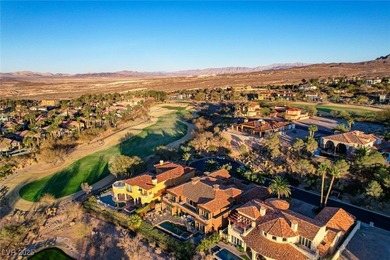 Embrace this thoughtfully designed 7,186 sq foot Italian Villa on South Shore At Lake Las Vegas in Nevada - for sale on GolfHomes.com, golf home, golf lot