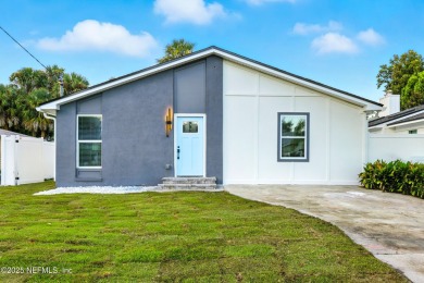 This fully renovated 4-bedroom, 2-bath home blends modern on Jacksonville Beach Golf Course in Florida - for sale on GolfHomes.com, golf home, golf lot