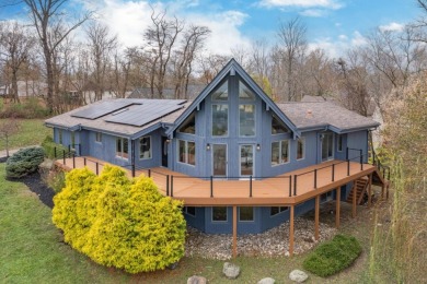 Perched above Hidden Valley Lake, this stunning 3bd,3ba A-Frame on Hidden Valley Golf Club in Indiana - for sale on GolfHomes.com, golf home, golf lot