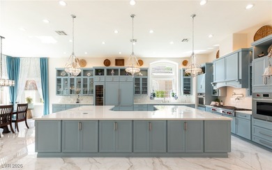 Welcome to this breathtaking semi-custom Christopher Home on Southern Highlands Golf Club in Nevada - for sale on GolfHomes.com, golf home, golf lot