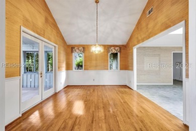 Tucked away on a quiet cul-de-sac street sits this 3-bedroom + on Sea Pines Golf and Resort  in South Carolina - for sale on GolfHomes.com, golf home, golf lot