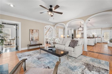 This home lives large! Septic permitted-3BR, but home includes on Sapona Country Club, Inc. in North Carolina - for sale on GolfHomes.com, golf home, golf lot