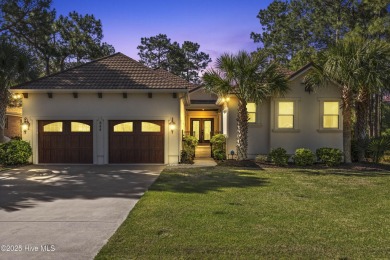 This amazing Mediterranean style home on the Egret 6th tee box on Carolina National Golf Club in North Carolina - for sale on GolfHomes.com, golf home, golf lot