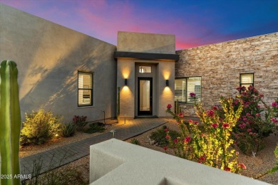 Built in 2020 by Camelot Homes, this original-owner residence in on Sanctuary Golf Course At WestWorld in Arizona - for sale on GolfHomes.com, golf home, golf lot