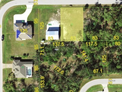 This cleared lot in South Gulf Cove is surrounded by beautiful on Rotonda Golf and Country Club - Long Marsh  in Florida - for sale on GolfHomes.com, golf home, golf lot