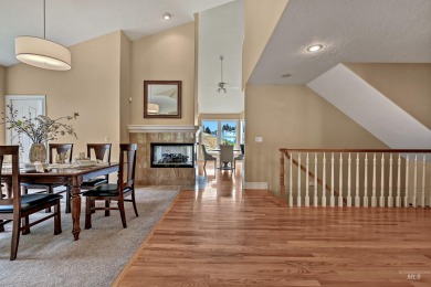 Architectural character defines this Highlands home, perched at on Crane Creek Country Club in Idaho - for sale on GolfHomes.com, golf home, golf lot