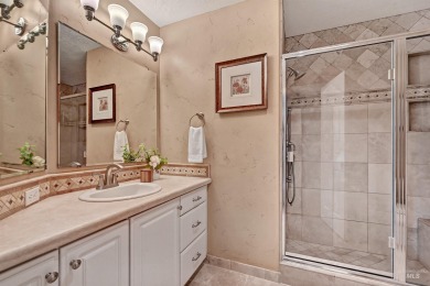 Architectural character defines this Highlands home, perched at on Crane Creek Country Club in Idaho - for sale on GolfHomes.com, golf home, golf lot