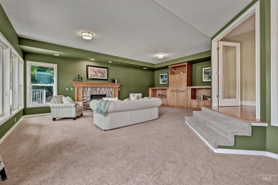 Architectural character defines this Highlands home, perched at on Crane Creek Country Club in Idaho - for sale on GolfHomes.com, golf home, golf lot