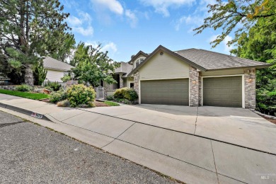 Architectural character defines this Highlands home, perched at on Crane Creek Country Club in Idaho - for sale on GolfHomes.com, golf home, golf lot