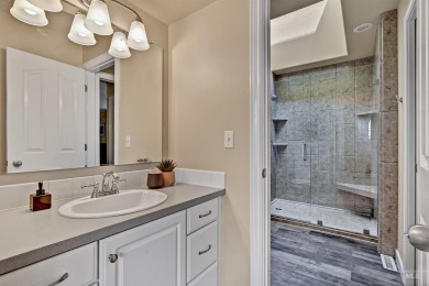 Architectural character defines this Highlands home, perched at on Crane Creek Country Club in Idaho - for sale on GolfHomes.com, golf home, golf lot