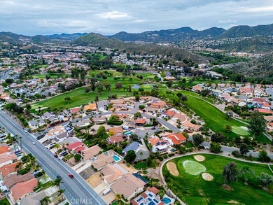 SINGLE story ranch home on the GOLF course with amazing sunset on Canyon Lake Country Club in California - for sale on GolfHomes.com, golf home, golf lot