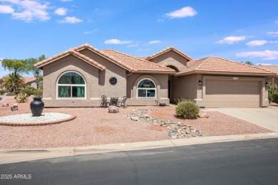 Beautiful, warm and welcoming Granada sits on a larger corner on SunBird Golf Club in Arizona - for sale on GolfHomes.com, golf home, golf lot