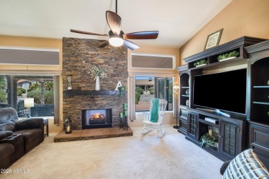 Beautiful, warm and welcoming Granada sits on a larger corner on SunBird Golf Club in Arizona - for sale on GolfHomes.com, golf home, golf lot