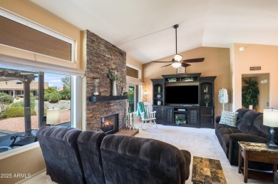 Beautiful, warm and welcoming Granada sits on a larger corner on SunBird Golf Club in Arizona - for sale on GolfHomes.com, golf home, golf lot