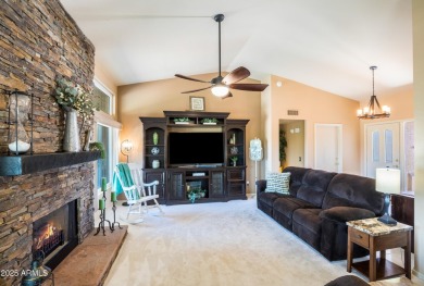 Beautiful, warm and welcoming Granada sits on a larger corner on SunBird Golf Club in Arizona - for sale on GolfHomes.com, golf home, golf lot