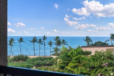 Enjoy spectacular ocean views from the living area, bedroom, and on Wailea Golf Club in Hawaii - for sale on GolfHomes.com, golf home, golf lot