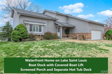 Get ready to Jump into Lake Life! This updated lakefront home on on Lake Saint Louis Par 3 in Missouri - for sale on GolfHomes.com, golf home, golf lot