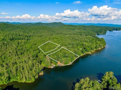 An exception opportunity with multiple, adjoining lakefront lots on Lake Toxaway Country Club in North Carolina - for sale on GolfHomes.com, golf home, golf lot