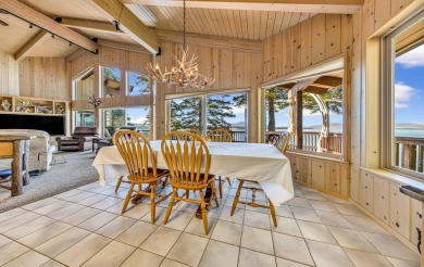 This stunning lakefront home offers panoramic views of Lake on Lake Almanor Country Club in California - for sale on GolfHomes.com, golf home, golf lot
