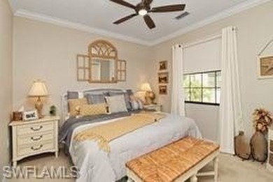 This is a San Pablo floorplan  --  three bedrooms, two bathrooms on Lely Resort Golf and Country Club in Florida - for sale on GolfHomes.com, golf home, golf lot