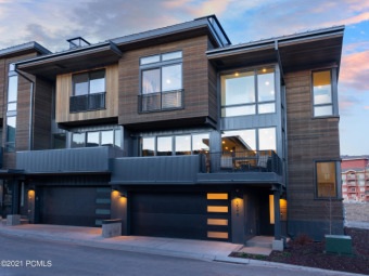 This beautiful, modern, new build 5 bedroom, 5 bathroom townhome on Canyons Golf Course in Utah - for sale on GolfHomes.com, golf home, golf lot