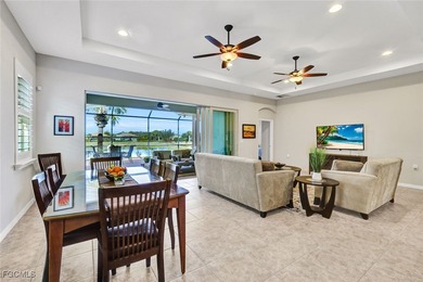 Immaculate lakefront San Remo floor plan home built by WCI on Pelican Preserve Golf Club in Florida - for sale on GolfHomes.com, golf home, golf lot