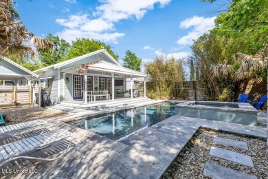 MUST SEE this charming Old Town Bay St Louis cottage with pool! on The Bridges Golf Club At Hollywood Casino in Mississippi - for sale on GolfHomes.com, golf home, golf lot