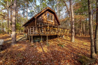 Adorable Cabin in the woods with red line behind the house and on Tannenbaum Golf Club in Arkansas - for sale on GolfHomes.com, golf home, golf lot