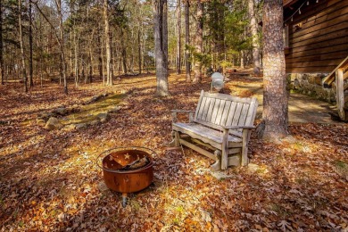 Adorable Cabin in the woods with red line behind the house and on Tannenbaum Golf Club in Arkansas - for sale on GolfHomes.com, golf home, golf lot